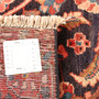 Hamadan Persian Rug 9x4 ft - Semi Antique Afshan Red, Blue Hand Knotted | full view | SKU 111048
