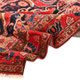 Hamadan Persian Rug 10x4 ft - Semi Antique Afshan Red, Blue Hand Knotted | detail view | SKU 111049