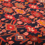 Borujerd Persian Rug 9'3" x 4'5" - Semi Antique Geometric Crimson, Navy Blue Hand Knotted | back view | SKU 111050