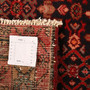 Hamadan Persian Rug 10x4 ft - Semi Antique Herati (Mahi), Medallion (Toranj) Madder Red, Navy Blue, Cream Hand Knotted | full view | SKU 111053