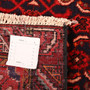 Arak Persian Rug 9x4 ft - Semi Antique Herati (Mahi) Madder Red, Crimson, Navy Blue Hand Knotted | full view | SKU 111056