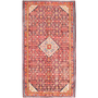 Hamadan Persian Rug 10'1" x 5'6" - Semi Antique Afshan Red, Blue Hand Knotted | front view | SKU 111057