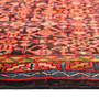 Hamadan Persian Rug 10'1" x 5'6" - Semi Antique Afshan Red, Blue Hand Knotted | side view | SKU 111057