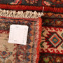Hamadan Persian Rug 12x5 ft - Semi Antique Herati Afshan Madder Red, Cream, Navy Blue Hand Knotted | full view | SKU 111058