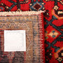 Hamadan Persian Rug 9'8" x 5'2" - Semi Antique Afshan Red, Blue Hand Knotted | full view | SKU 111059