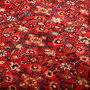 Hamadan Persian Rug 9'8" x 5'2" - Semi Antique Afshan Red, Blue Hand Knotted | back view | SKU 111059
