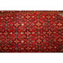 Hamadan Persian Rug 9'8" x 5'2" - Semi Antique Afshan Red, Blue Hand Knotted | pile detail | SKU 111059