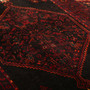 Bijar Persian Rug 10'8" x 4'0" - Semi Antique Medallion Crimson, Navy Blue Hand Knotted | back view | SKU 111063