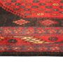 Bijar Persian Rug 11'7" x 4'5" - Semi Antique Medallion Crimson, Navy Blue Hand Knotted | side view | SKU 111064