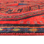 Bijar Persian Rug 9'9" x 3'9" - Semi Antique Medallion Crimson, Navy Blue Hand Knotted | side view | SKU 111072