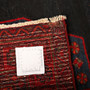 Kurdish Persian Rug 10'0" x 4'3" - Semi Antique Medallion Red, Blue Hand Knotted | full view | SKU 111077