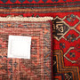 Bijar Persian Rug 8'9" x 3'11" - Semi Antique Medallion Crimson, Navy Blue Hand Knotted | full view | SKU 111079