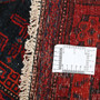 Bijar Persian Rug 11'0" x 4'6" - Semi Antique Medallion Crimson, Navy Blue Hand Knotted | full view | SKU 111081
