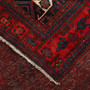 Bijar Persian Rug 11'0" x 4'6" - Semi Antique Medallion Crimson, Navy Blue Hand Knotted | corner detail | SKU 111081