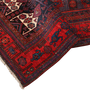Bijar Persian Rug 11x4 ft - Semi Antique Medallion Crimson, Navy Blue Hand Knotted | detail view | SKU 111081