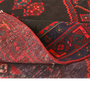 Bijar Persian Rug 13'7" x 4'11" - Semi Antique Medallion Crimson, Navy Blue Hand Knotted | detail view | SKU 111082