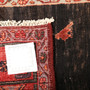 Bijar Persian Rug 11'10" x 4'11" - Semi Antique Medallion Crimson, Navy Blue Hand Knotted | full view | SKU 111086