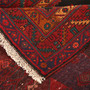 Bijar Persian Rug 12x4 ft - Semi Antique Medallion Crimson, Navy Blue Hand Knotted | detail view | SKU 111090