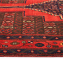 Bijar Persian Rug 11x4 ft - Semi Antique Medallion Crimson, Navy Blue Hand Knotted | side view | SKU 111093