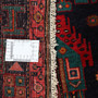 Songhor Persian Rug 9x5 ft - Semi Antique Geometric Red, Blue Hand Knotted | full view | SKU 111094