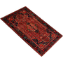 Songhor Persian Rug 9'10" x 5'1" - Semi Antique Geometric Red, Blue Hand Knotted | texture detail | SKU 111094