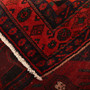 Bijar Persian Rug 10x4 ft - Semi Antique Medallion Crimson, Navy Blue Hand Knotted | corner detail | SKU 111096
