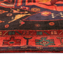 Bijar Persian Rug 13'3" x 4'10" - Semi Antique Medallion Crimson, Navy Blue Hand Knotted | side view | SKU 111097