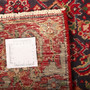 Tabriz Persian Rug 12x8 ft - Semi Antique Afshan All-Over, Herati Red, Cream, Navy Blue Hand Knotted | full view | SKU 111101