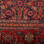 Tabriz Persian Rug 12x8 ft - Semi Antique Medallion Red, Cream Hand Knotted | texture detail | SKU 111101