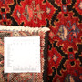 Hamadan Persian Rug 14'4" x 3'6" - Semi Antique Afshan Red, Blue Hand Knotted | full view | SKU 111102