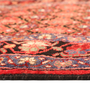 Hamadan Persian Rug 14'4" x 3'6" - Semi Antique Afshan Red, Blue Hand Knotted | side view | SKU 111102