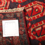 Hamadan Persian Rug 10x3 ft - Semi Antique Afshan Red, Blue Hand Knotted | full view | SKU 111103