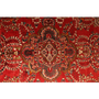 Lilihan Persian Rug 13'5" x 9'5" - Semi Antique Geometric Red, Navy Blue Hand Knotted | pile detail | SKU 111106