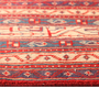 Arak Persian Rug 11x7 ft - Semi Antique Medallion Crimson, Red Hand Knotted | side view | SKU 111108