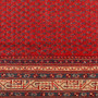 Arak Persian Rug 11x7 ft - Semi Antique Herati (Mahi) Madder Red, Cream, Navy Blue Hand Knotted | texture detail | SKU 111108