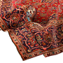 Ardakan Persian Rug 10'6" x 6'5" - Semi Antique Medallion Ivory, Beige Hand Knotted | detail view | SKU 111110