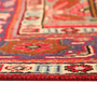 Tabriz Persian Rug 10'5" x 6'8" - Semi Antique Medallion Red, Cream Hand Knotted | side view | SKU 111111