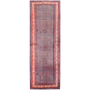 Arak Persian Rug 11'2" x 3'7" - Semi Antique Medallion Crimson, Red Hand Knotted | front view | SKU 111116