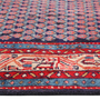 Arak Persian Rug 11'2" x 3'7" - Semi Antique Medallion Crimson, Red Hand Knotted | side view | SKU 111116