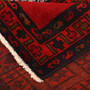 Lori Persian Rug 9'9" x 3'8" - Semi Antique Geometric Red, Brown Hand Knotted | corner detail | SKU 111117