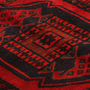Lori Persian Rug 9x3 ft - Semi Antique Geometric Red, Brown Hand Knotted | back view | SKU 111117