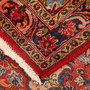 Malayer Persian Rug 5'8" x 3'7" - Semi Antique Medallion Red, Blue Hand Knotted | corner detail | SKU 111128