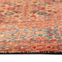 Birjand Persian Rug 10'4" x 6'7" - Semi Antique Medallion Red, Crimson Hand Knotted | side view | SKU 111132