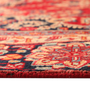 Mood Persian Rug 9'0" x 6'4" - Semi Antique Medallion Navy Blue, Red Hand Knotted | side view | SKU 111133