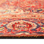 Ardakan Persian Rug 9'8" x 6'3" - Semi Antique Medallion Ivory, Beige Hand Knotted | side view | SKU 111134