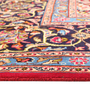 Kashmar Persian Rug 12'10" x 9'8" - Semi Antique Afshan Crimson, Ivory Hand Knotted | side view | SKU 111135