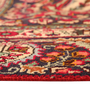 Tabriz Persian Rug 12x9 ft - Semi Antique Medallion (Toranj), Shah Abbasi Red, Burgundy, Cream Hand Knotted | side view | SKU 111136