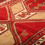 Sarab Persian Rug 10'5" x 3'7" - Semi Antique Medallion Camel, Blue Hand Knotted | back view | SKU 111141
