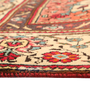 Tabriz Persian Rug 12x9 ft - Semi Antique Medallion Red, Cream Hand Knotted | side view | SKU 111144