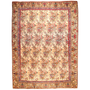 Tabriz Persian Rug 12'3" x 9'4" - Semi Antique Medallion Red, Cream Hand Knotted | front view | SKU 111145